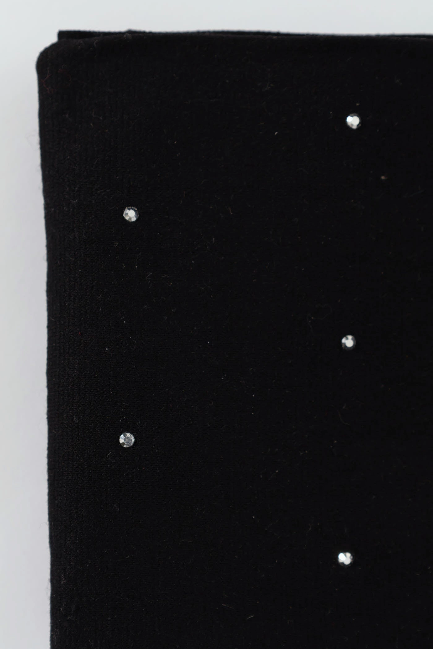 Opaque Diamante Fashion Stocking - Black