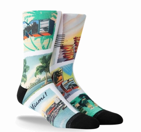 PKWY WADE REMIX Postcard Party Socks