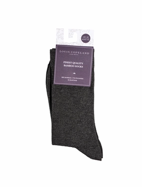 Plain Bamboo Socks Dark Grey