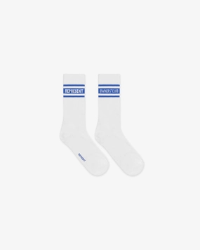 Represent Owners Club Socks - Flat White Cobalt