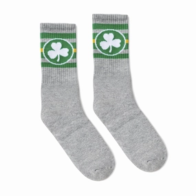 Shamrock Socks | Heather Grey