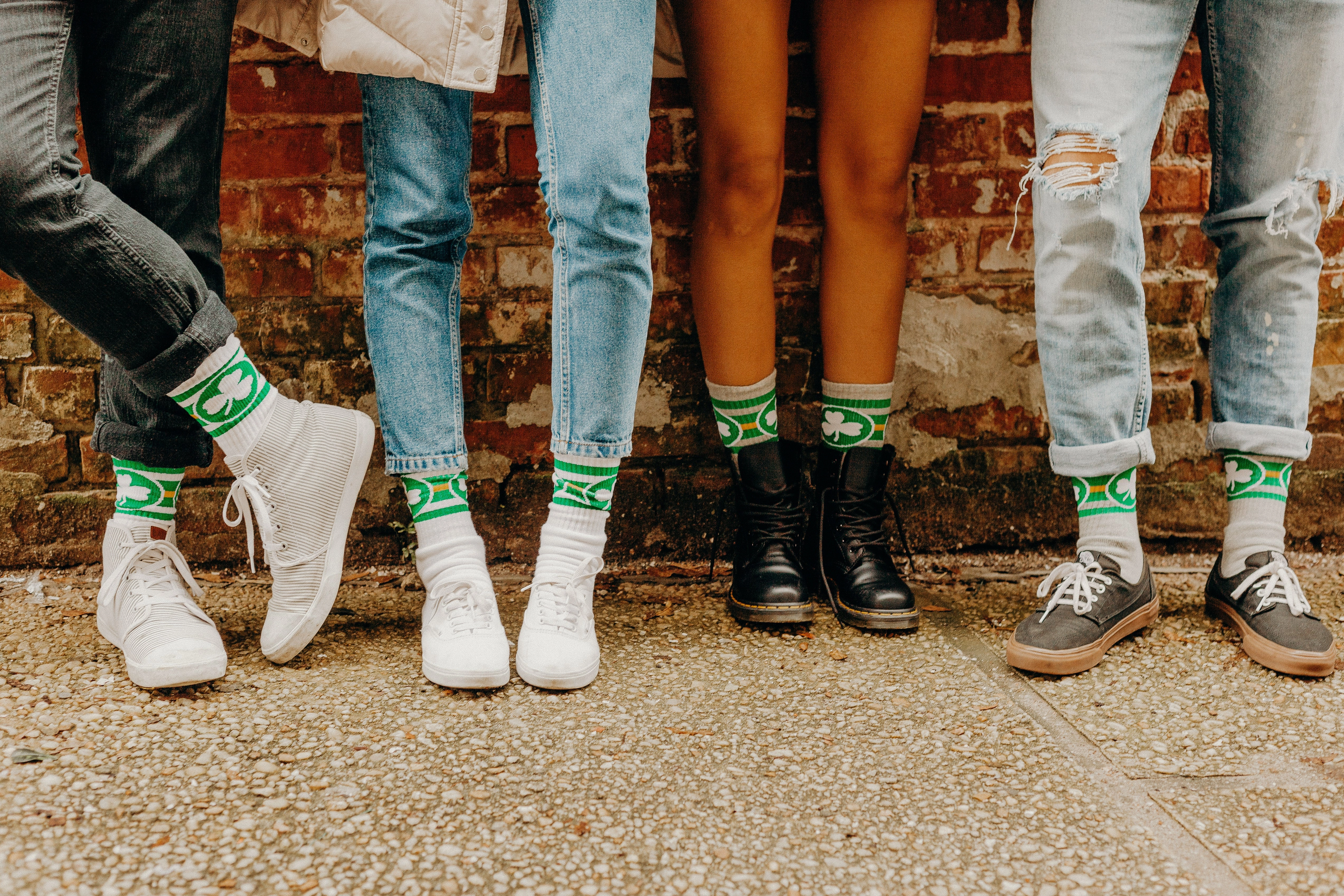 Shamrock Socks | Heather Grey