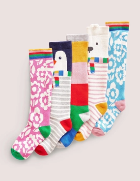 Ski Socks 5 Pack-Arctic Animals