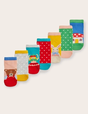 Sock Box 7 Pack-Animals and Fairies
