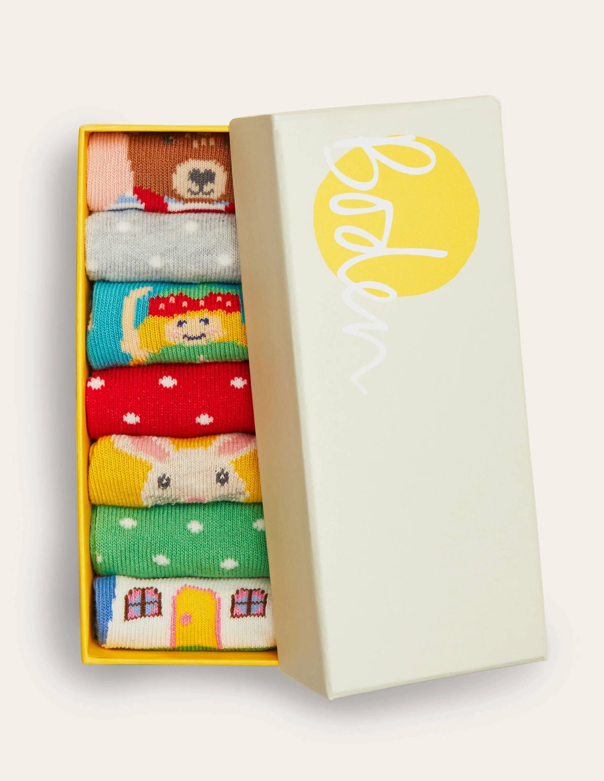 Sock Box 7 Pack-Animals and Fairies