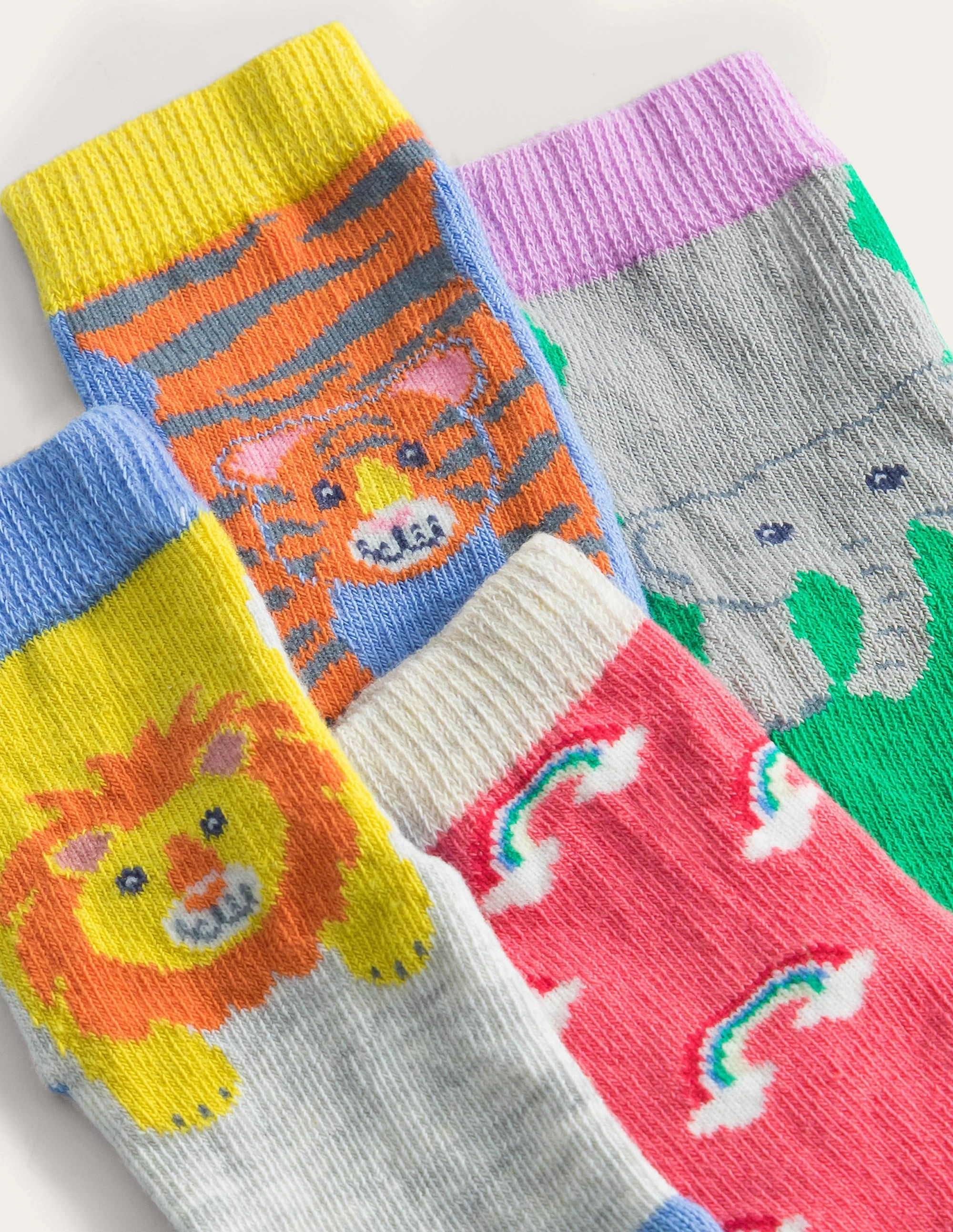Sock Box 7 Pack-Multi Jungle Animals
