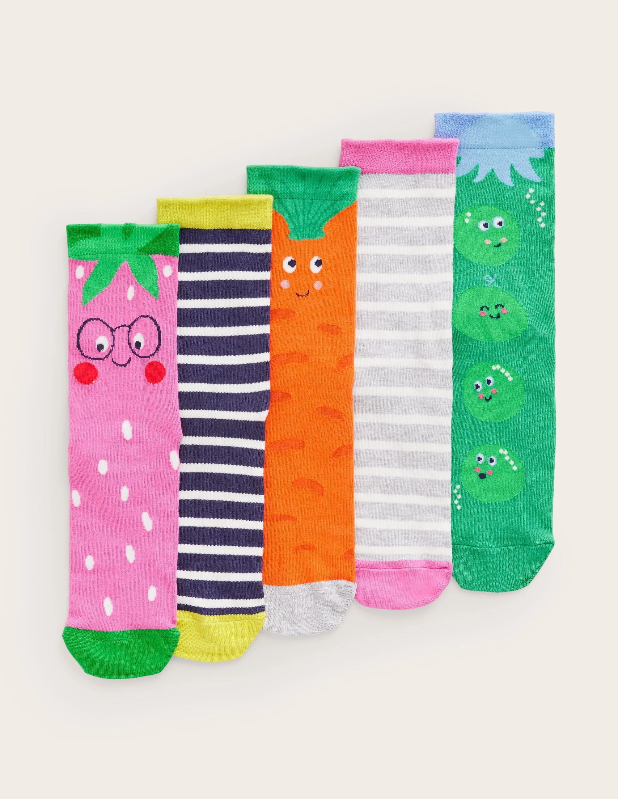 Socks 5 Pack-Fruit and Vegetable
