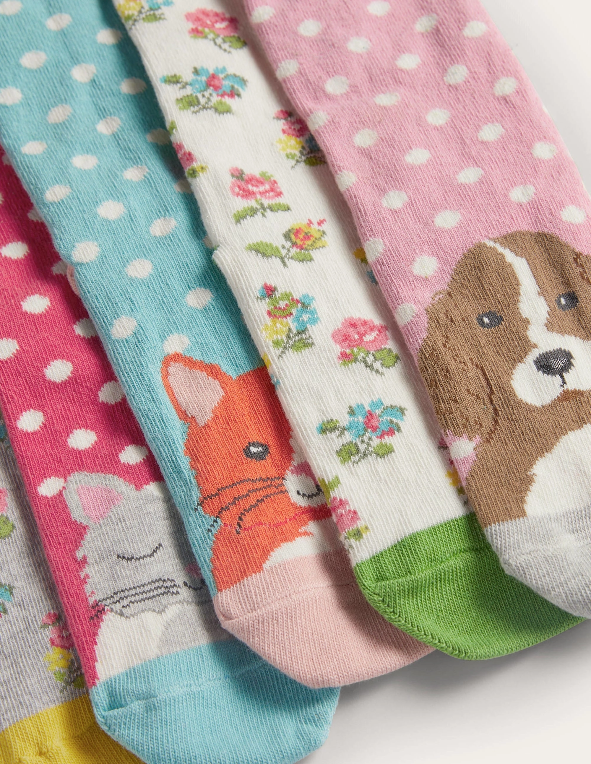 Socks 7 Pack-Multi Floral Pets