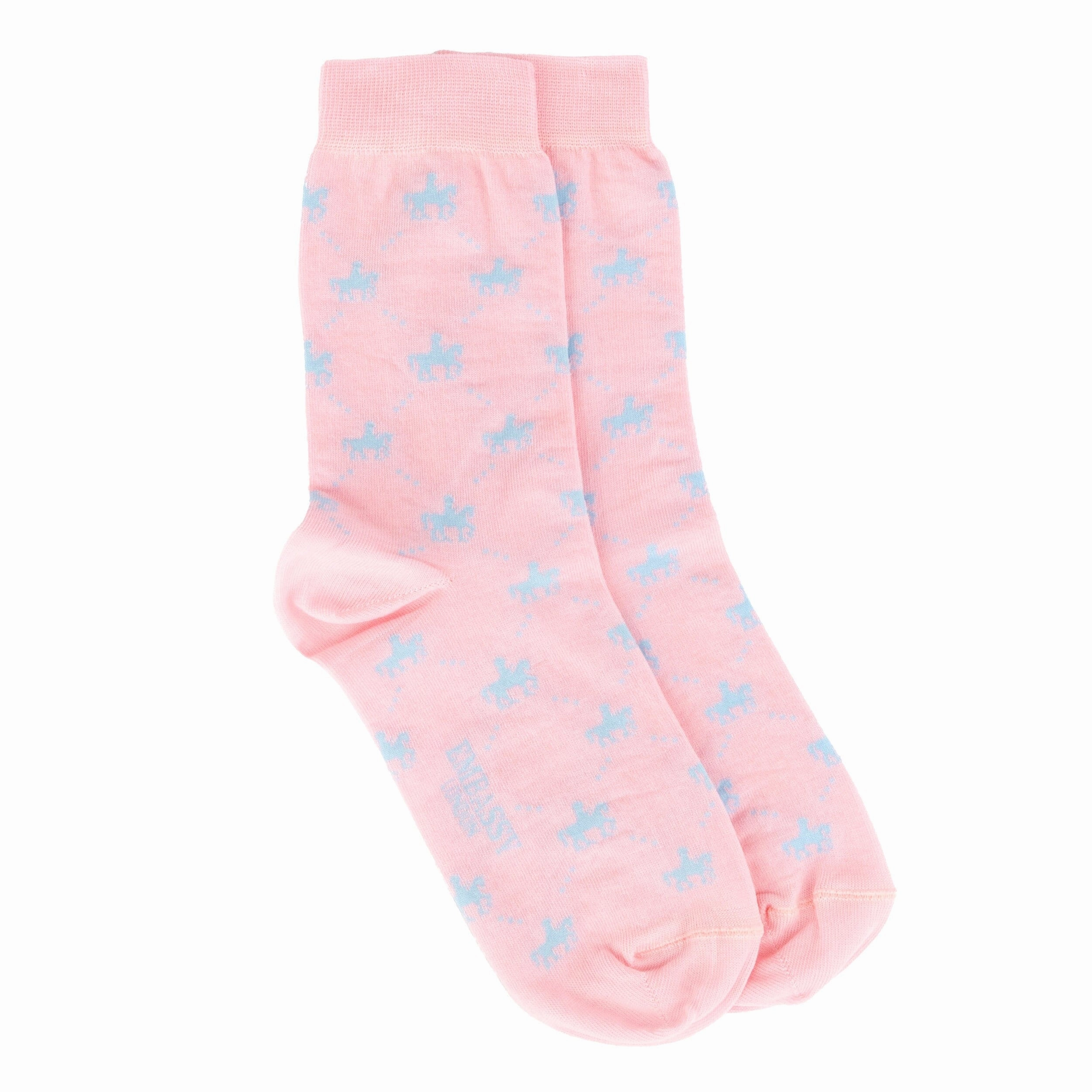 Socktopus - Pink Mix Pastel - Women's 3 pack cotton crew socks one size mix