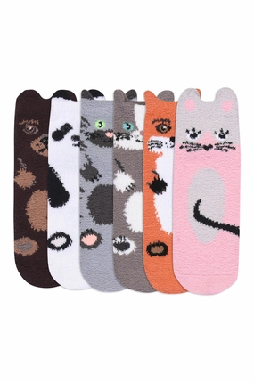 SOFRA COZY PICOT ANIMAL ANKLET W/ GRIPPERS (SSA101)