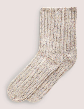 Sparkle Knitted Bed Socks-Multi