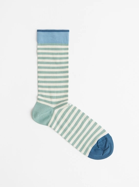 Stripe Socks Sea