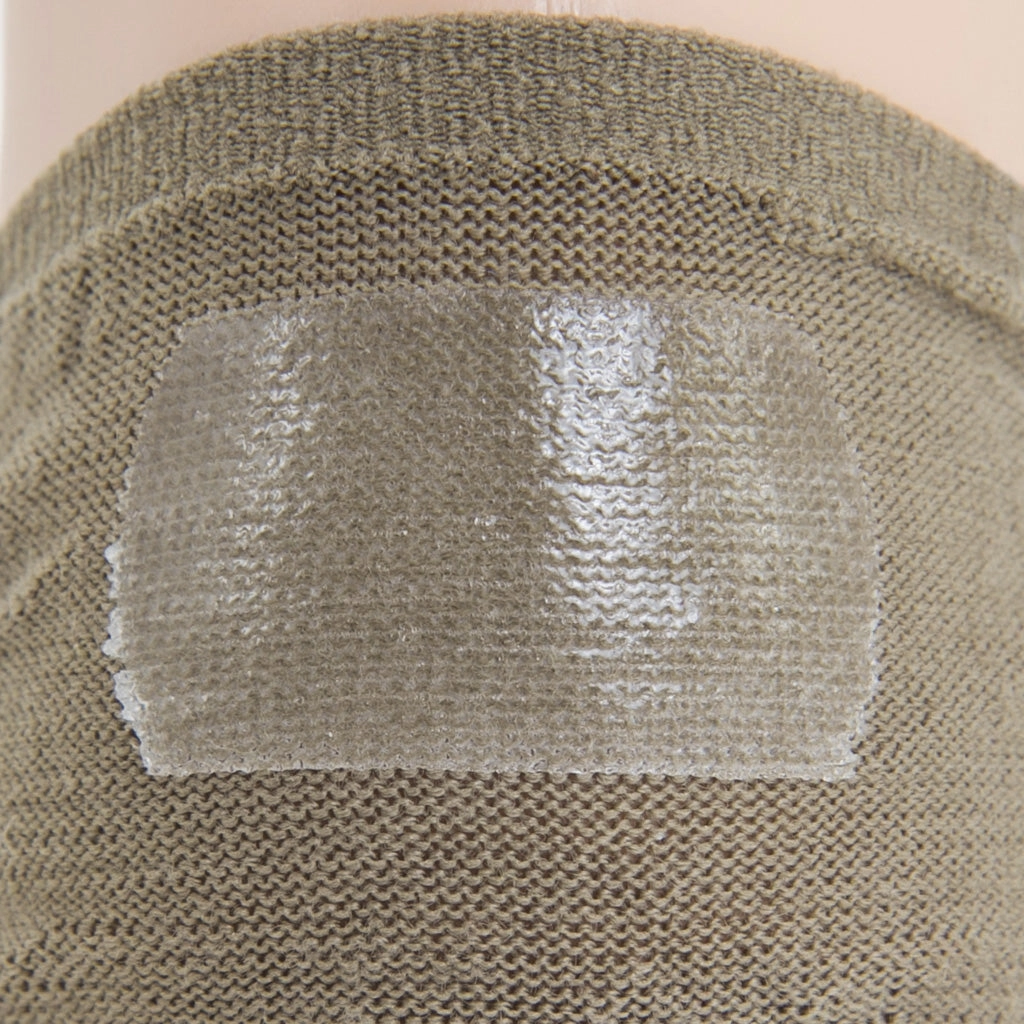 Taupe with Fine Merino Wool Sock Linked Toe Low Vamp No Show