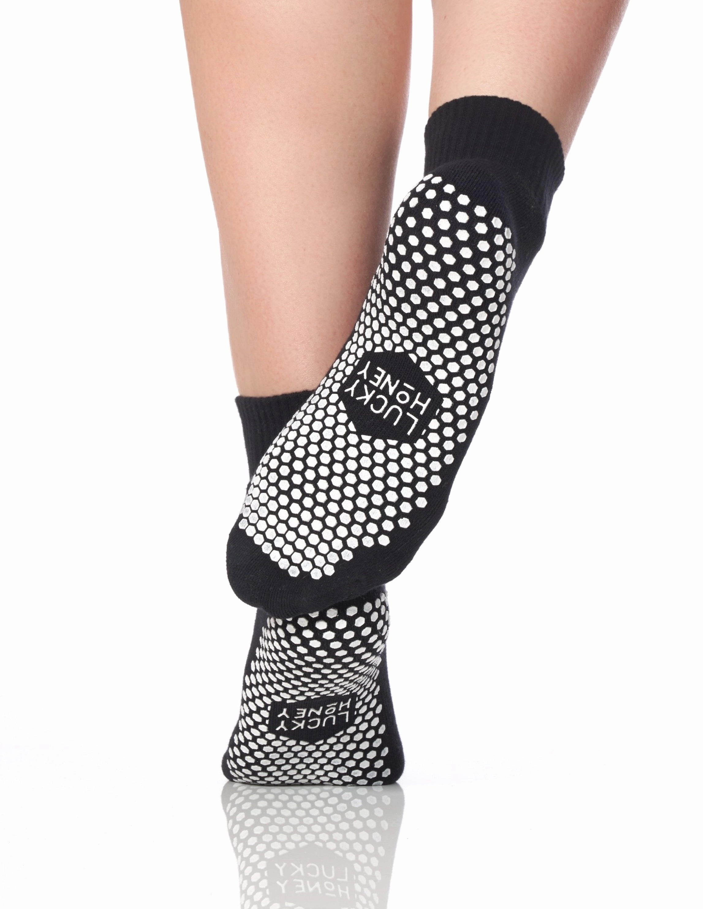 The Harlow Sock Daisy Black