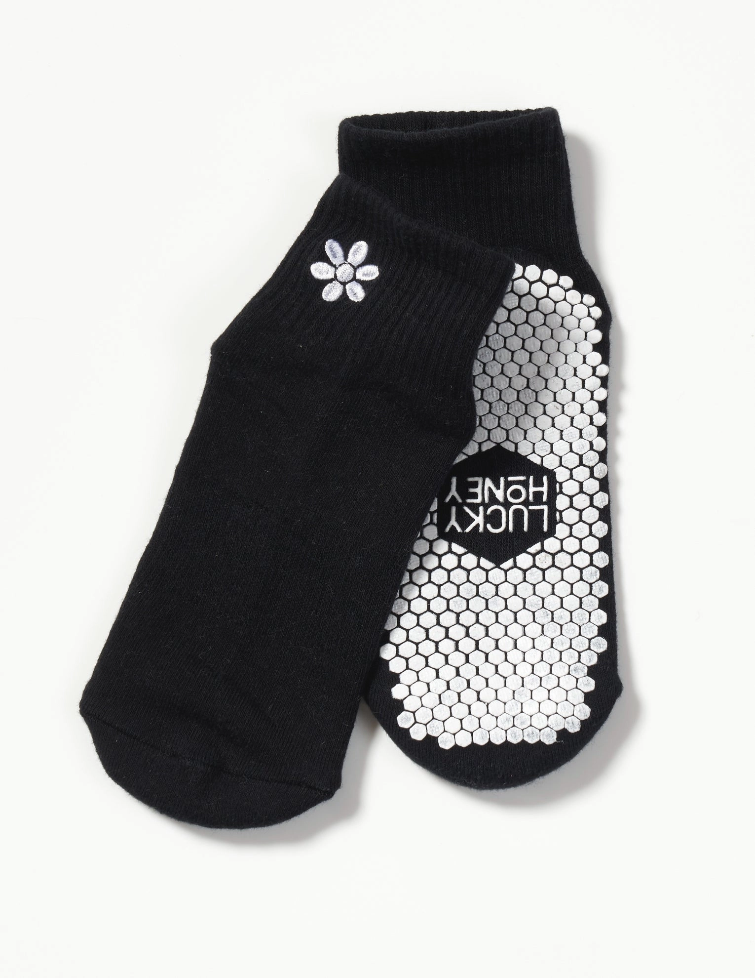 The Harlow Sock Daisy Black