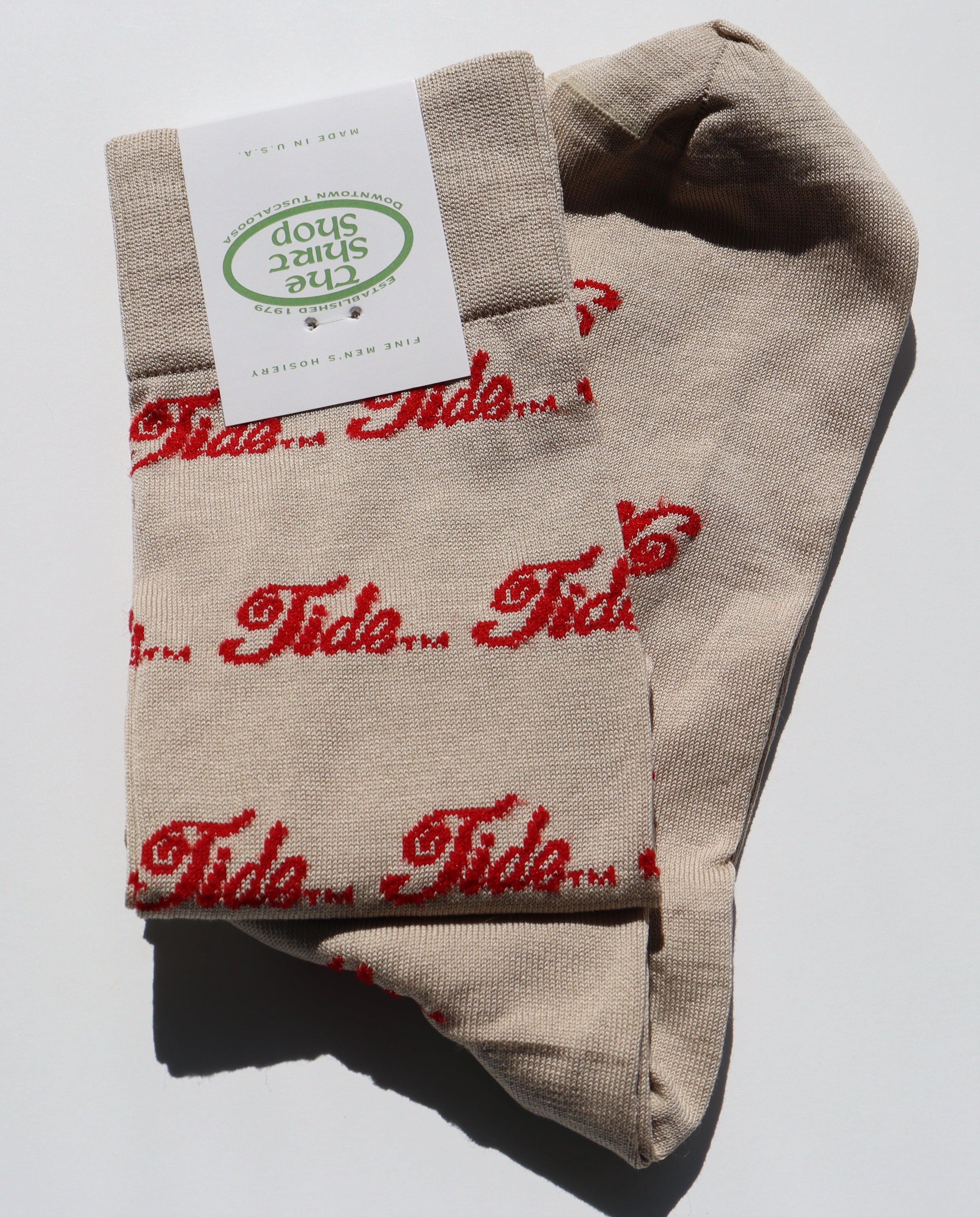The Shirt Shop Socks - Tide Script (3 Colors)
