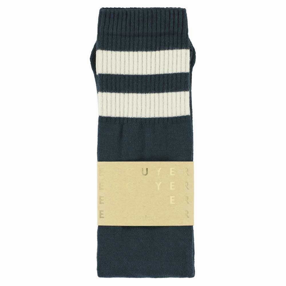 Unisex Tube Socks - Navy / Ecru