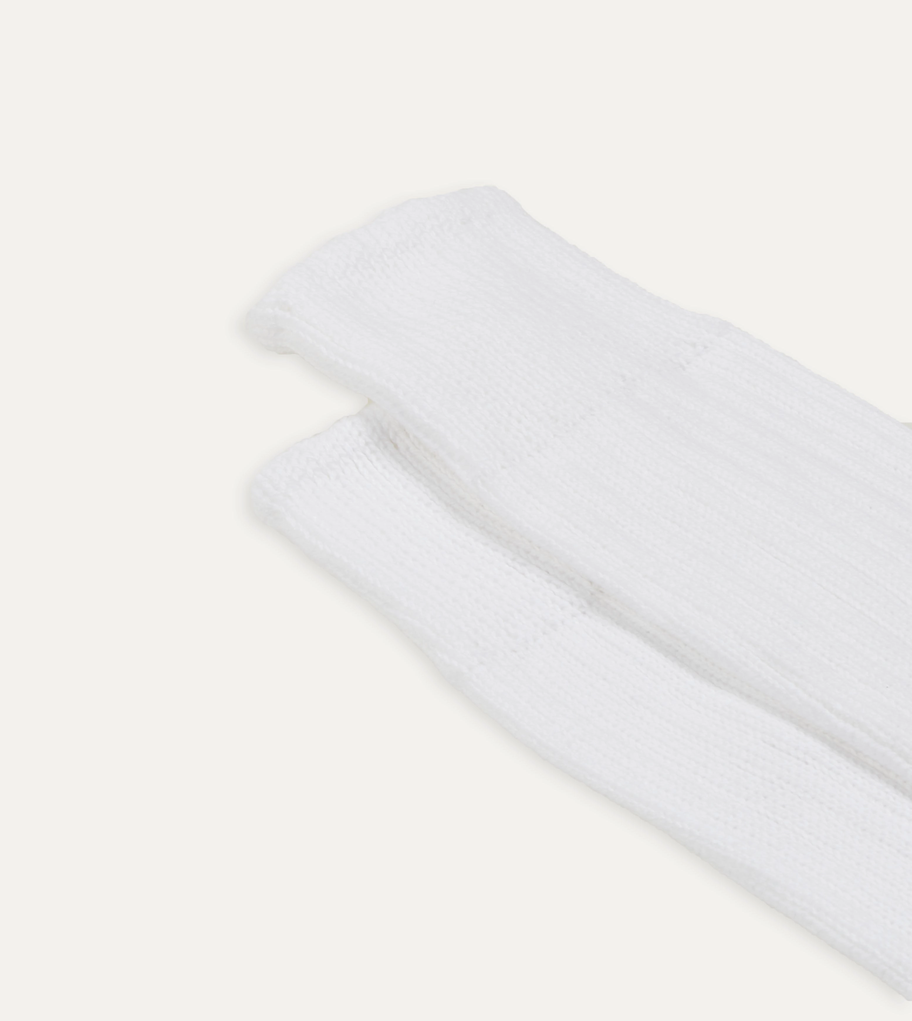 White Cotton Sports Socks