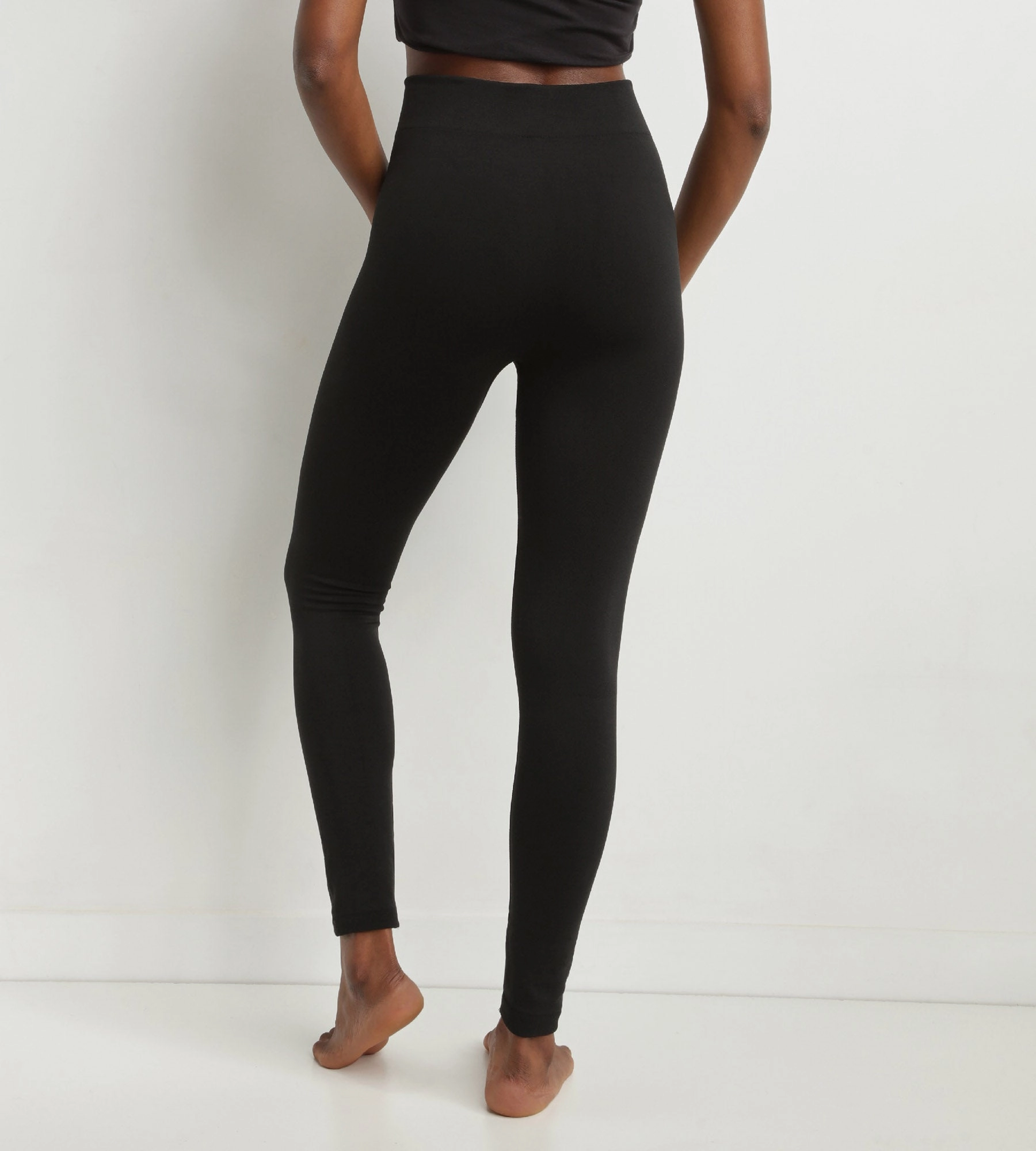 Women's black thermal legging with fleece lining Dim Relax & Go