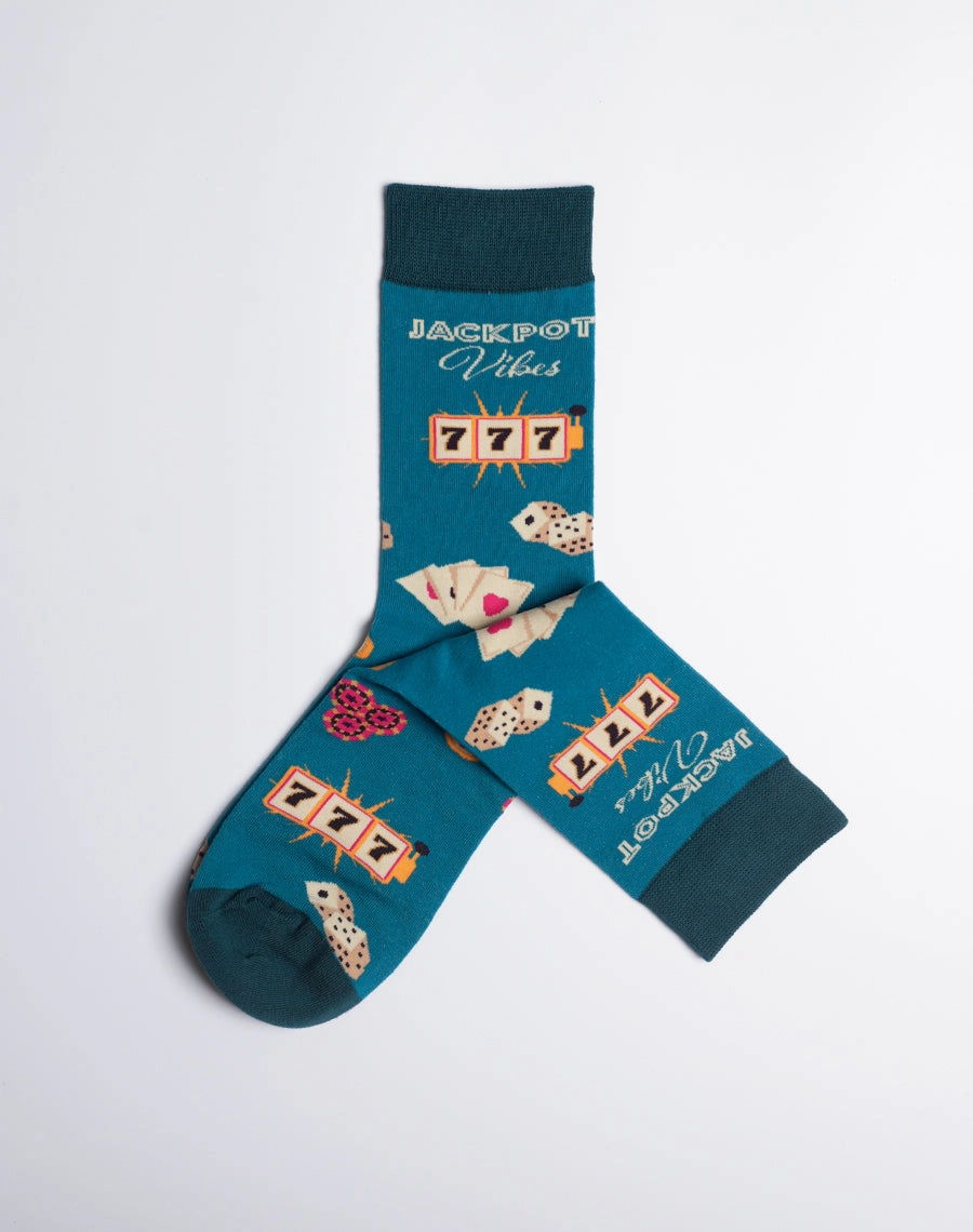 Women's Las Vegas Jackpot Vibes Crew Socks