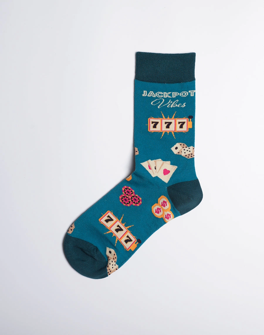 Women's Las Vegas Jackpot Vibes Crew Socks