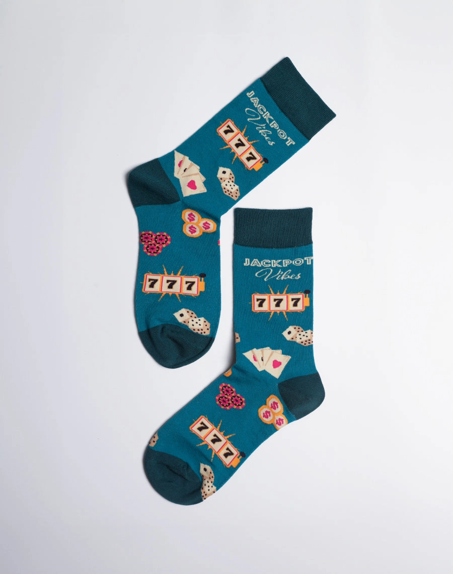 Women's Las Vegas Jackpot Vibes Crew Socks