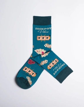 Women's Las Vegas Jackpot Vibes Crew Socks