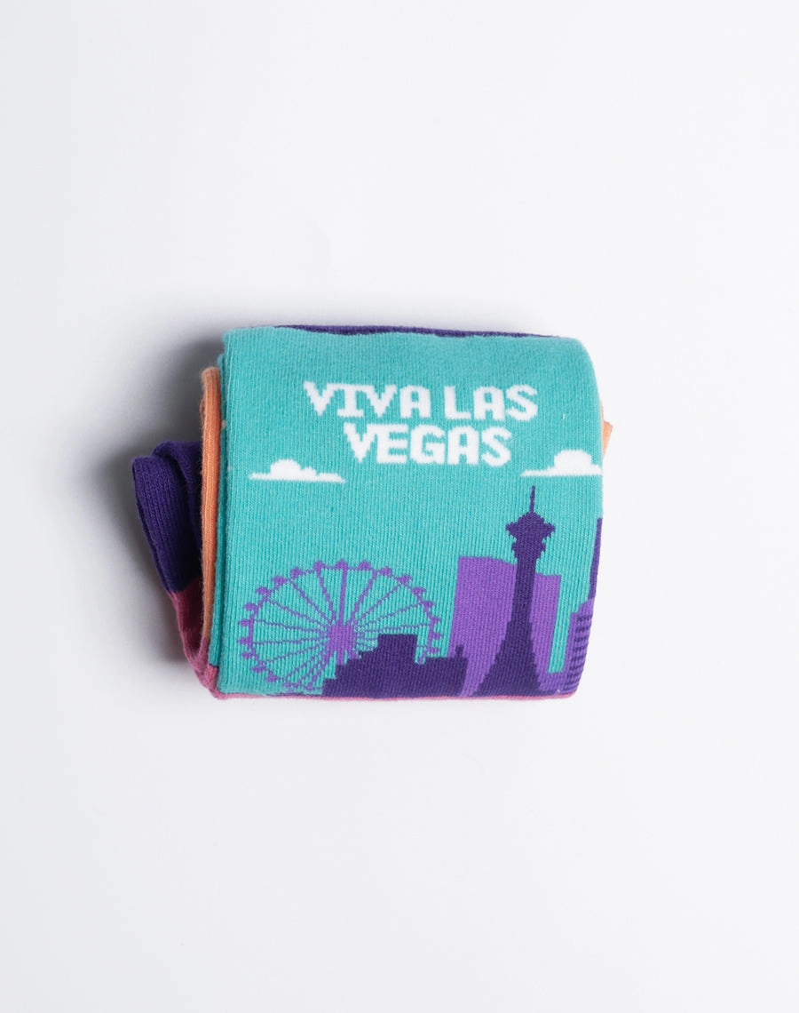 Women's Viva Las Vegas Skyline Crew Socks