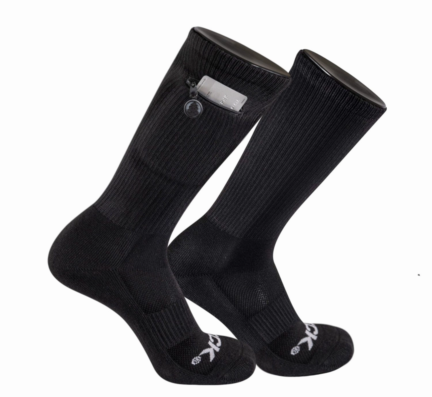 Zip Pocket High Performance Crew Socks
